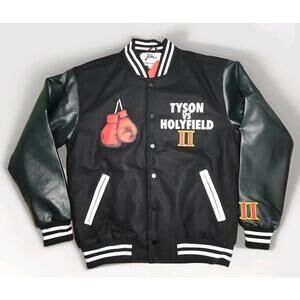 Headgear Classics "Tyson Vs Holyfield" Varsity Jacket The Ear Bite Size Large